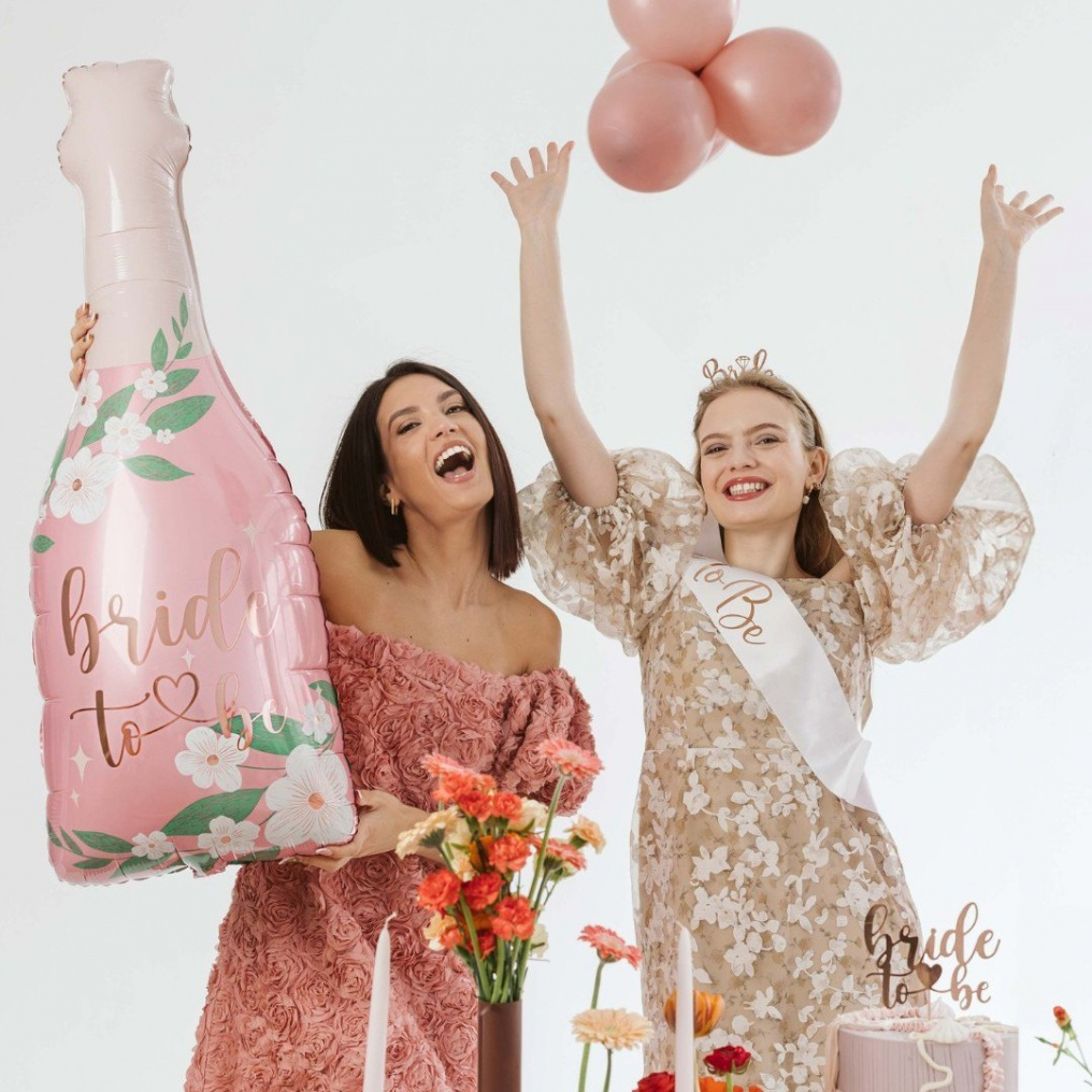 Шар фигура Шампанское (бутылка) для невесты Bride to be FL36"/91см (Китай) 23672