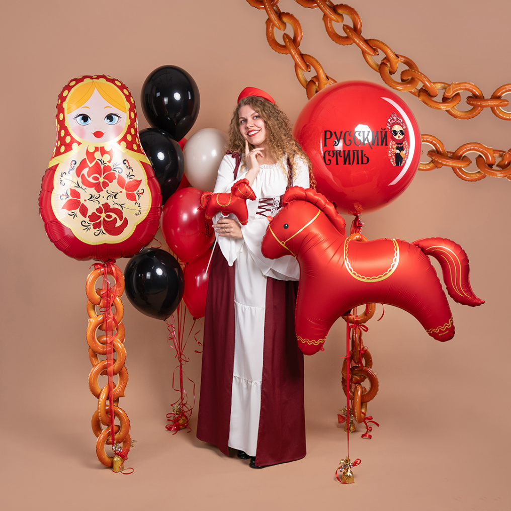 Шар фигура Матрешка FL42"/107см (Китай) 27626