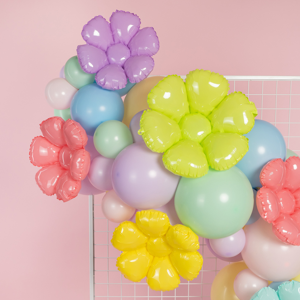 Мини фигура Ромашка розовый FL17"/43см с клапаном (Китай) 23124