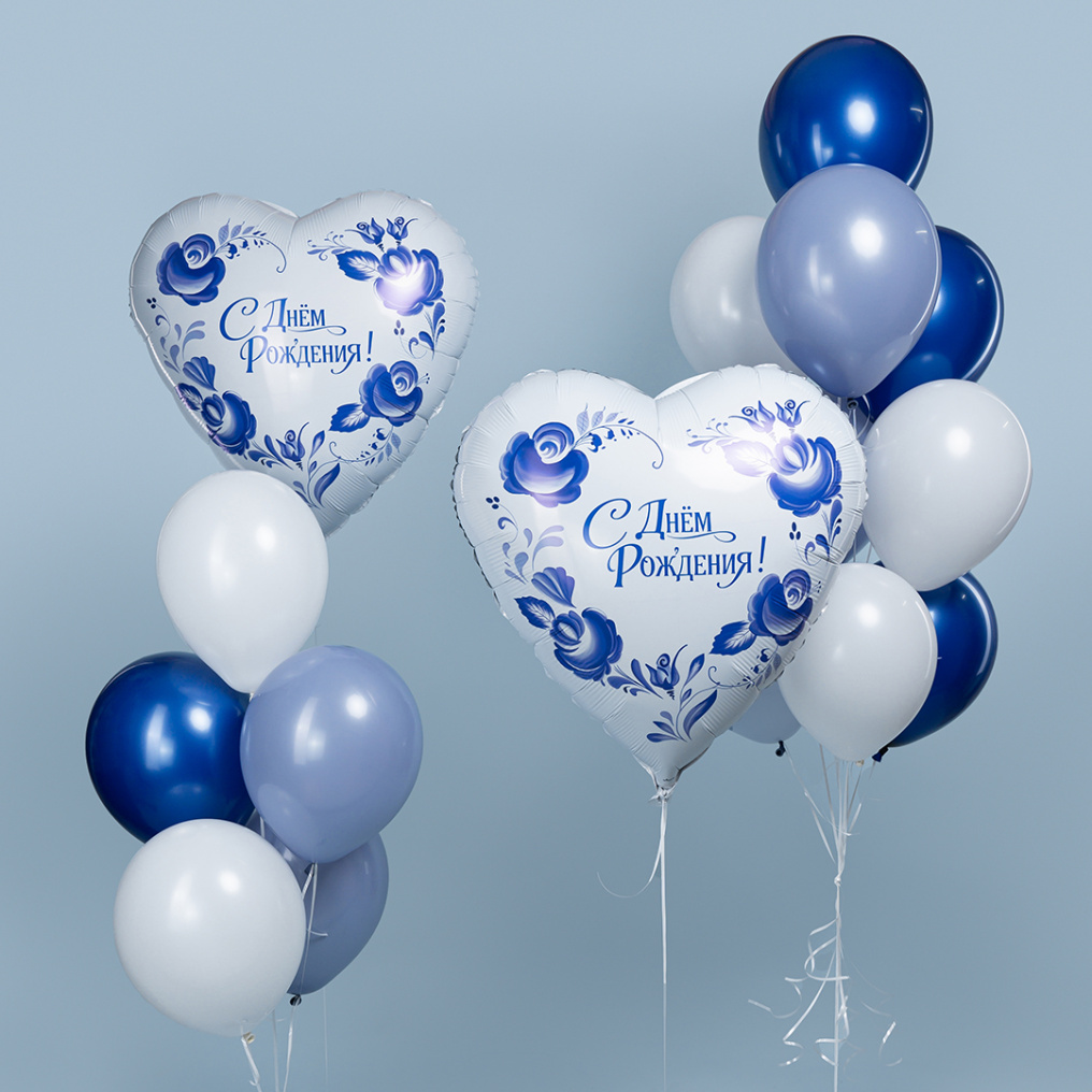 Сет Фарфоровый букет гжель 17в1 АП24-943494