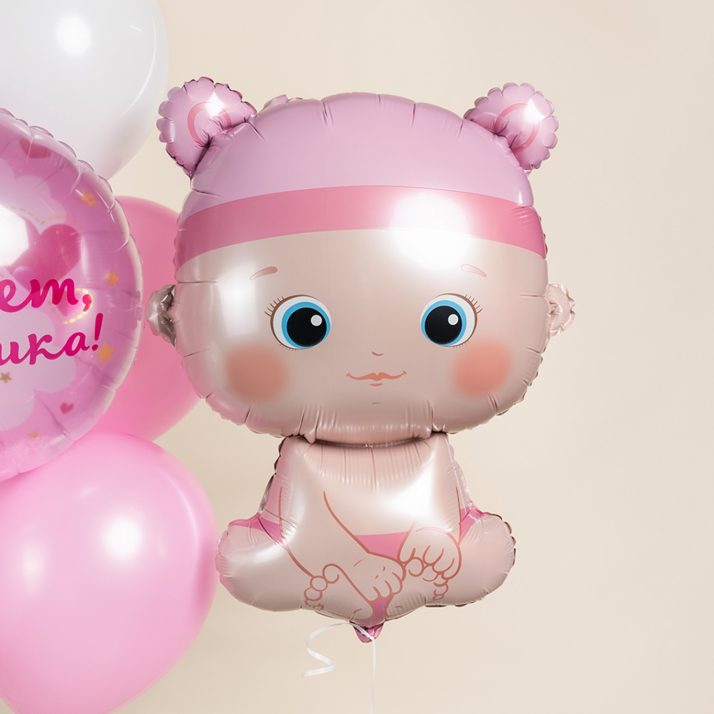 Шар фигура Малышка девочка FL33"/84см (Китай) 26749