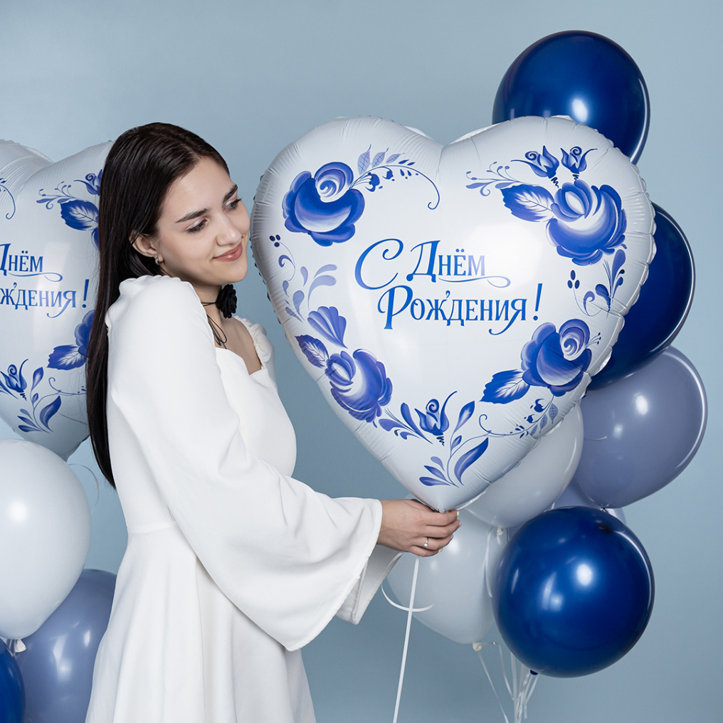Сет Фарфоровый букет гжель 17в1 АП24-943494