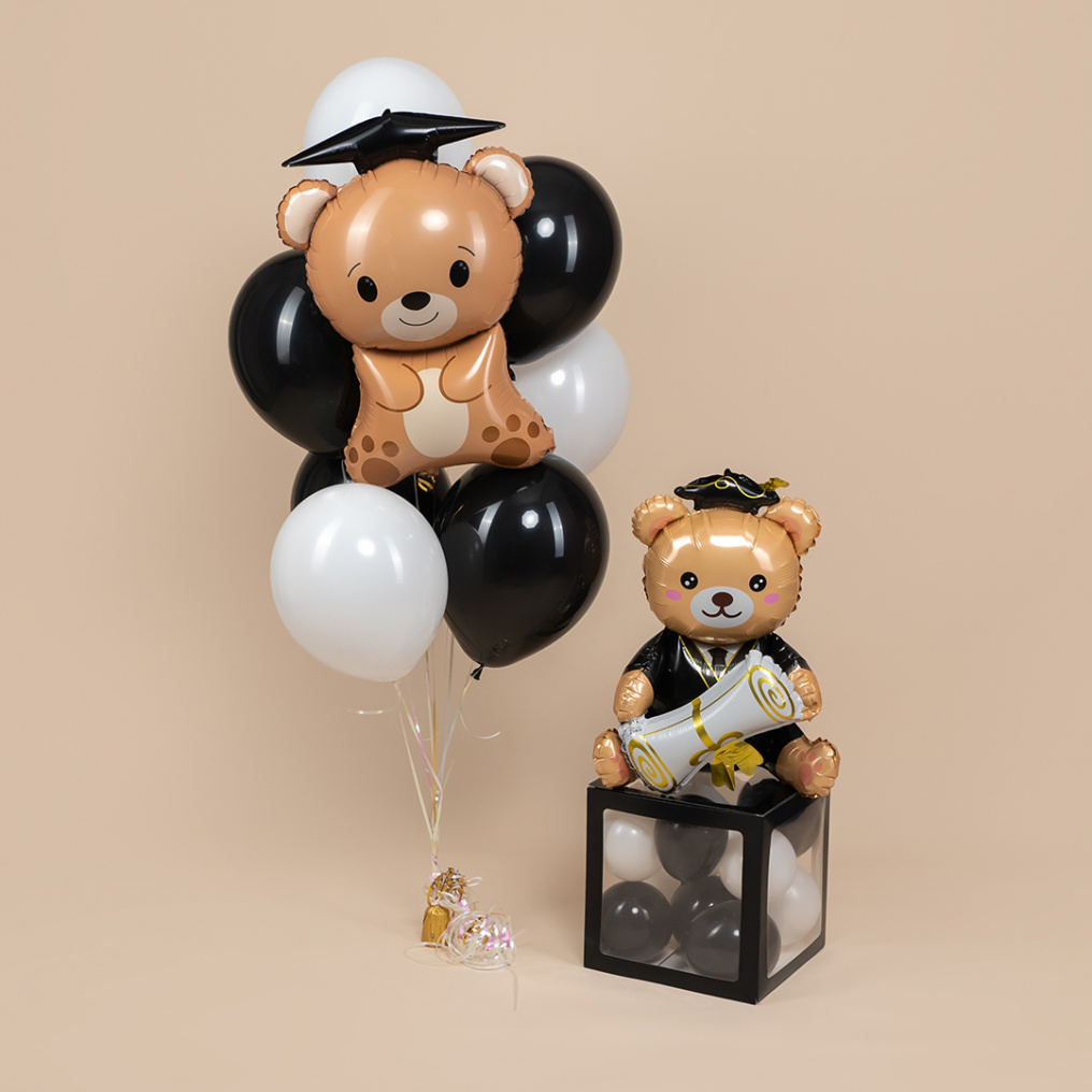Шар фигура Мишка выпускник FL30"/76см (Китай) 25060